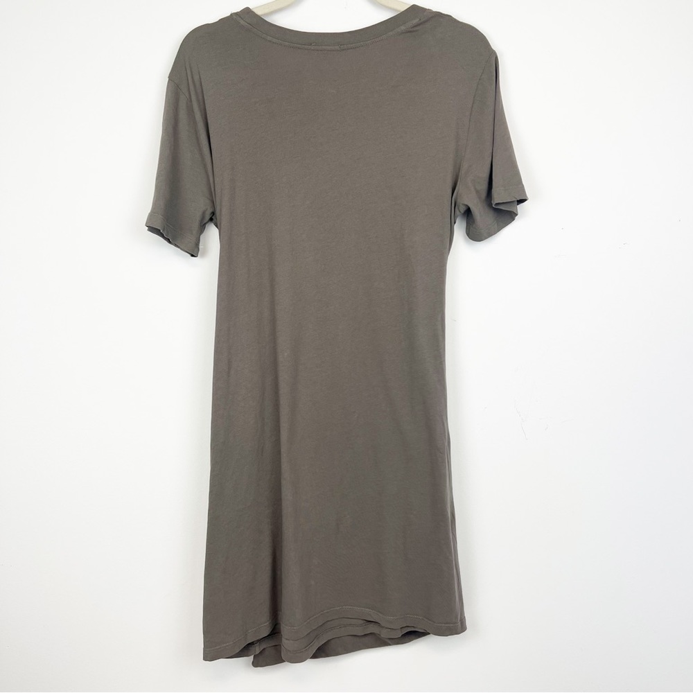 Rails Edie Dress in Canteen Olive Green Women’s Large Faux Wrap T-Shirt Casual - Picture 5 of 10